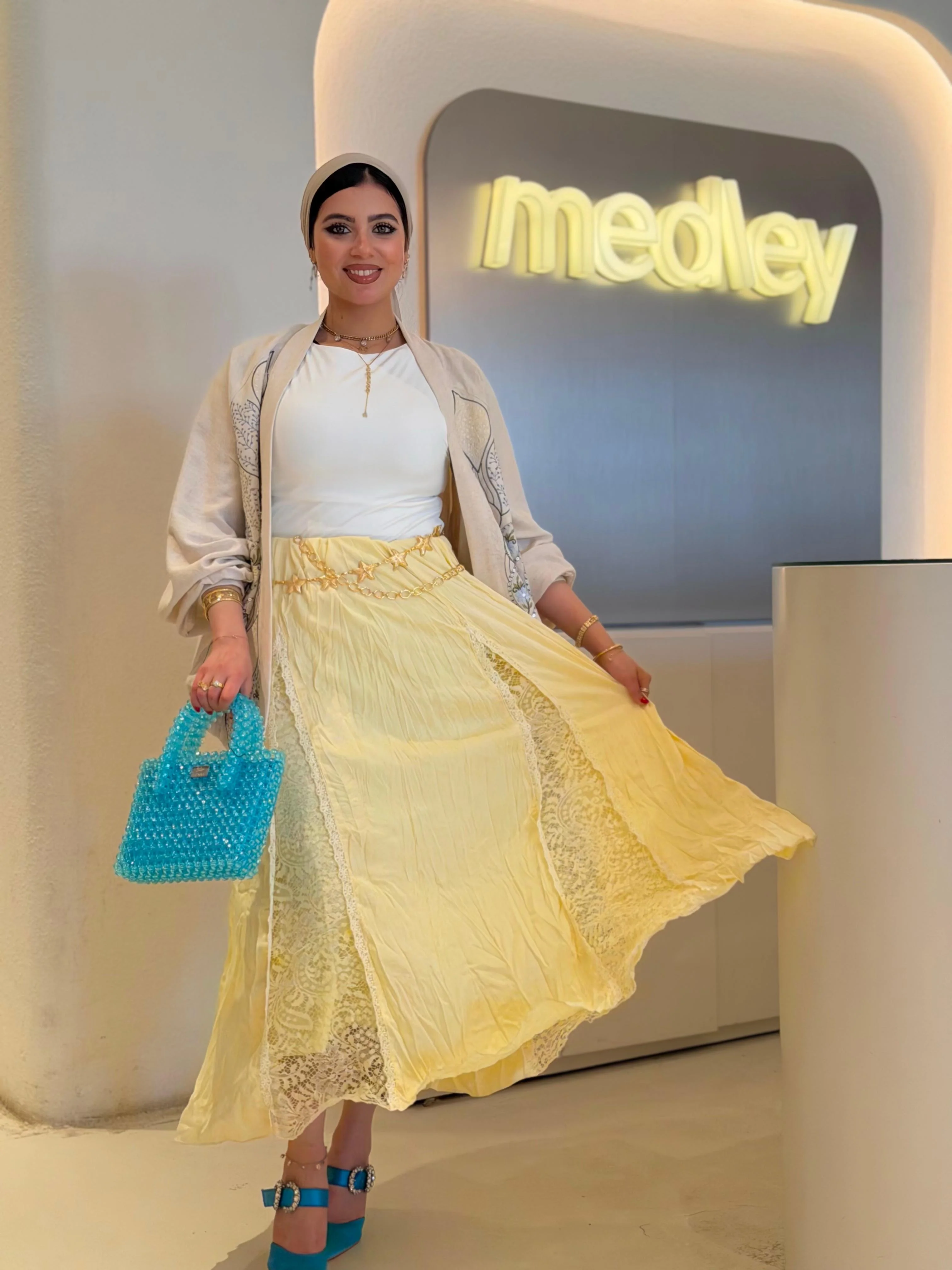 Soft summer yellow skirt - Image 5