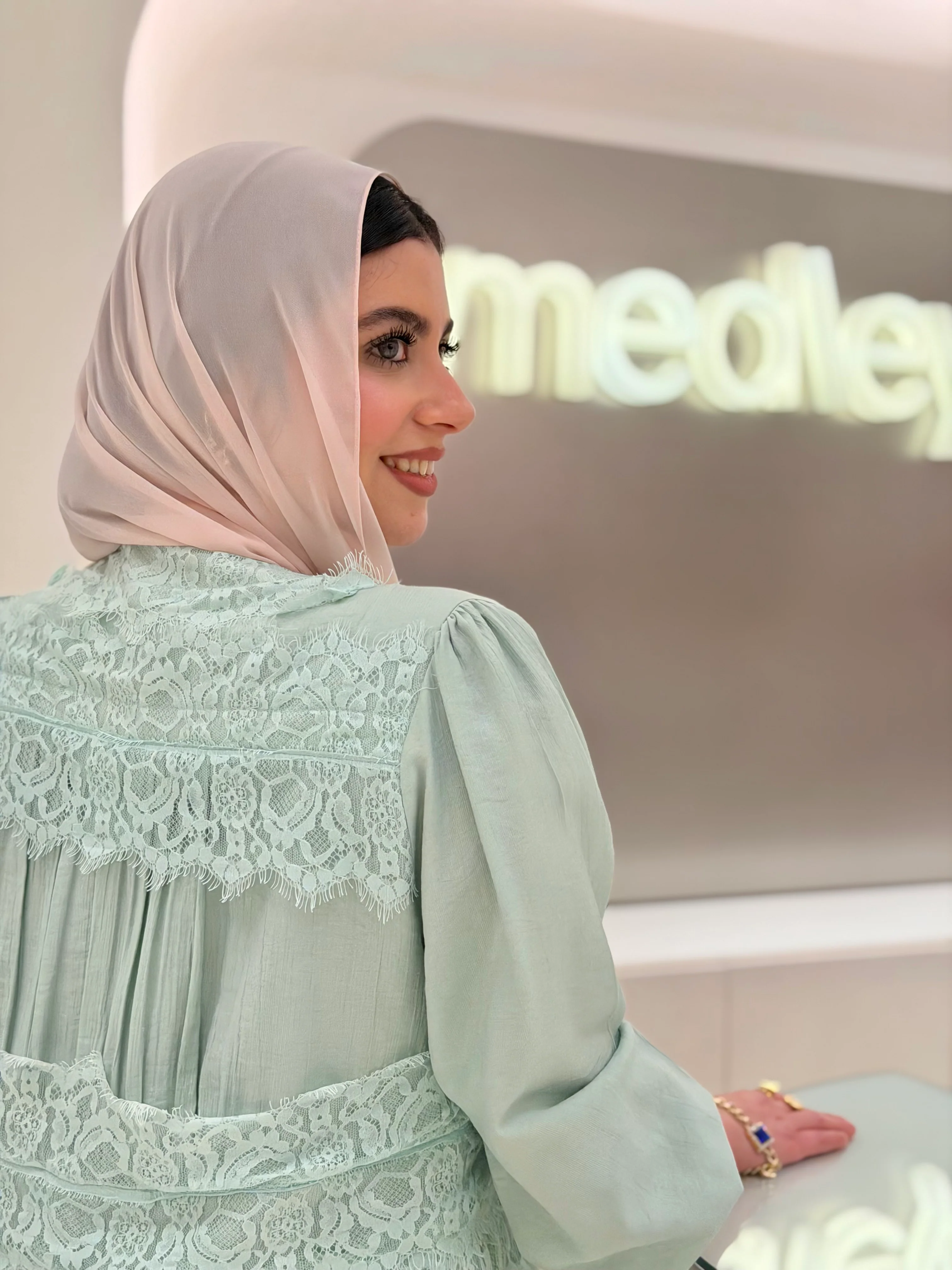Dantel End Blouse ( soft mint ) - Image 3