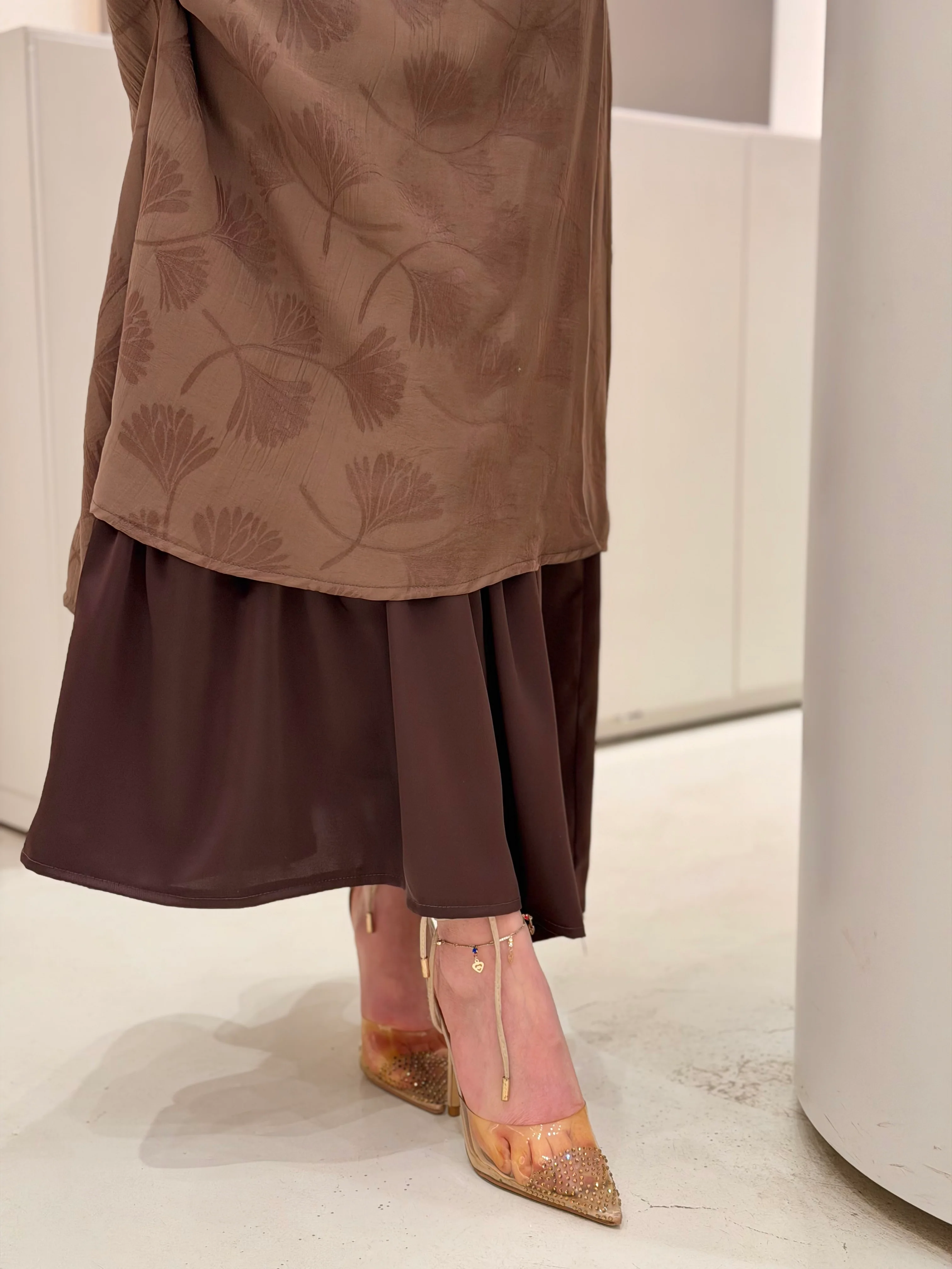 Espresso Two Layers Skirt - Image 4