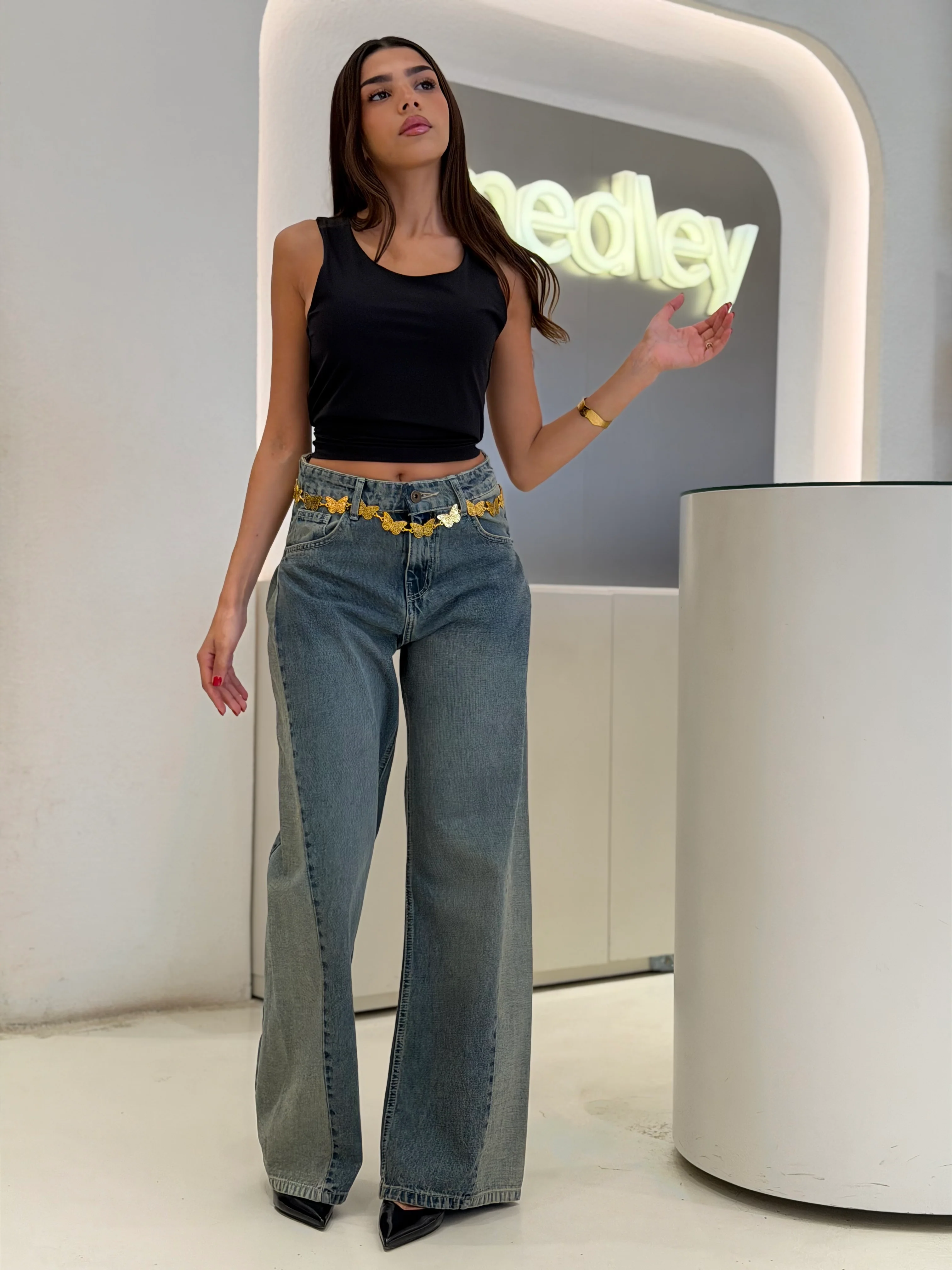 Denim Jeans ( wide-leg Fit Jeans ) - Image 4