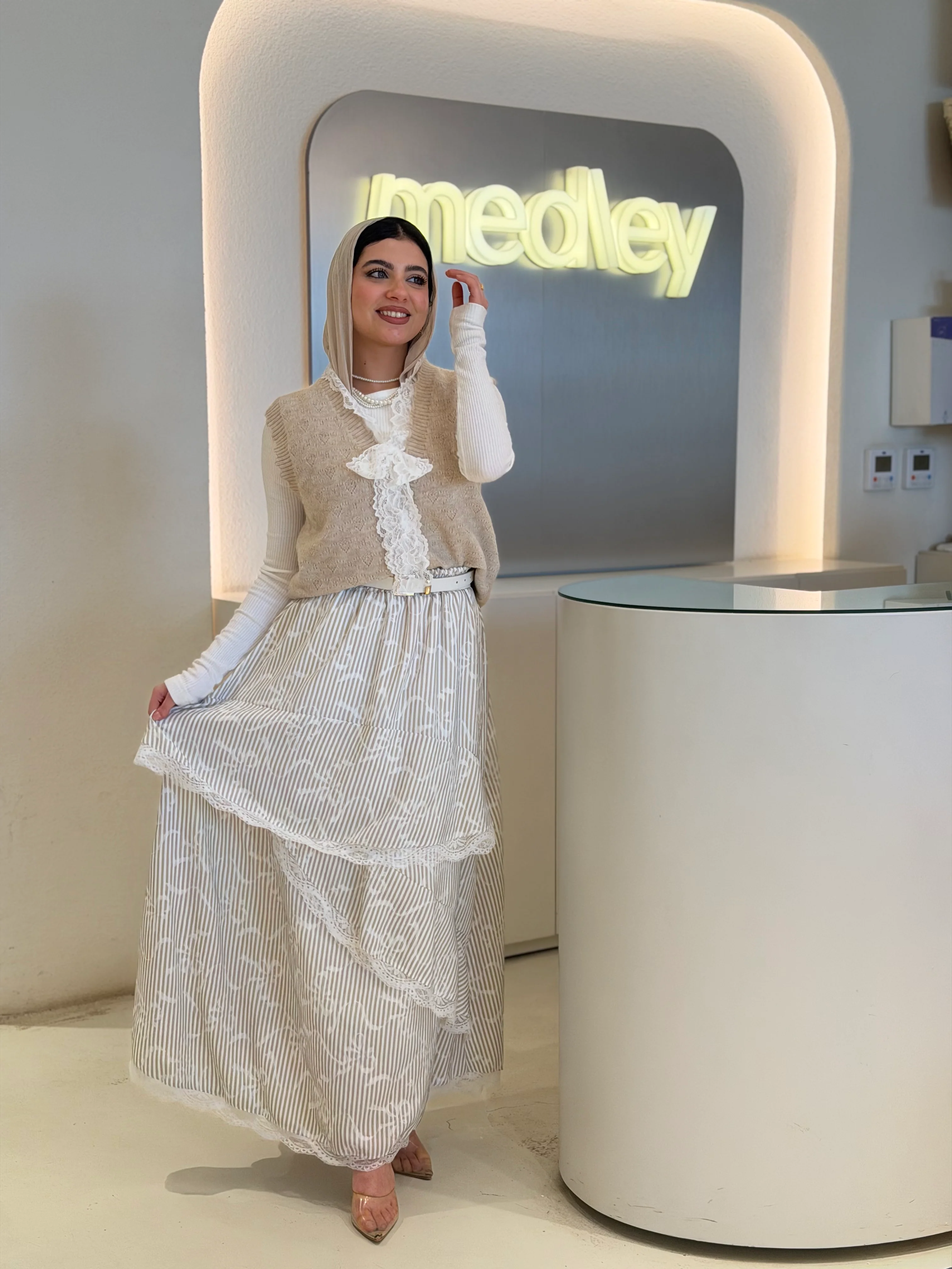 Ribbon Flowy Skirt - Image 8