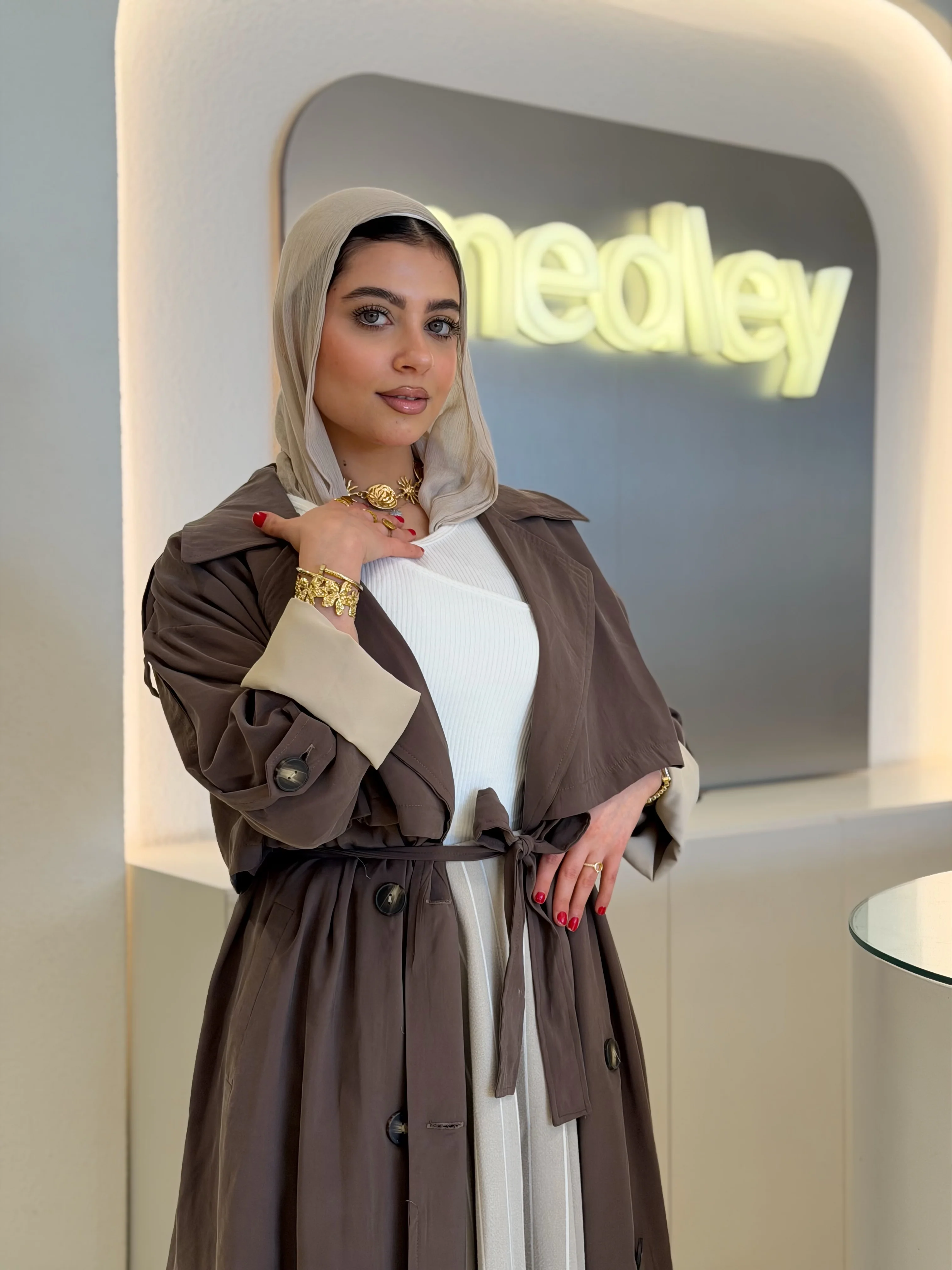 Nutella Soft Trench Coat - Image 3