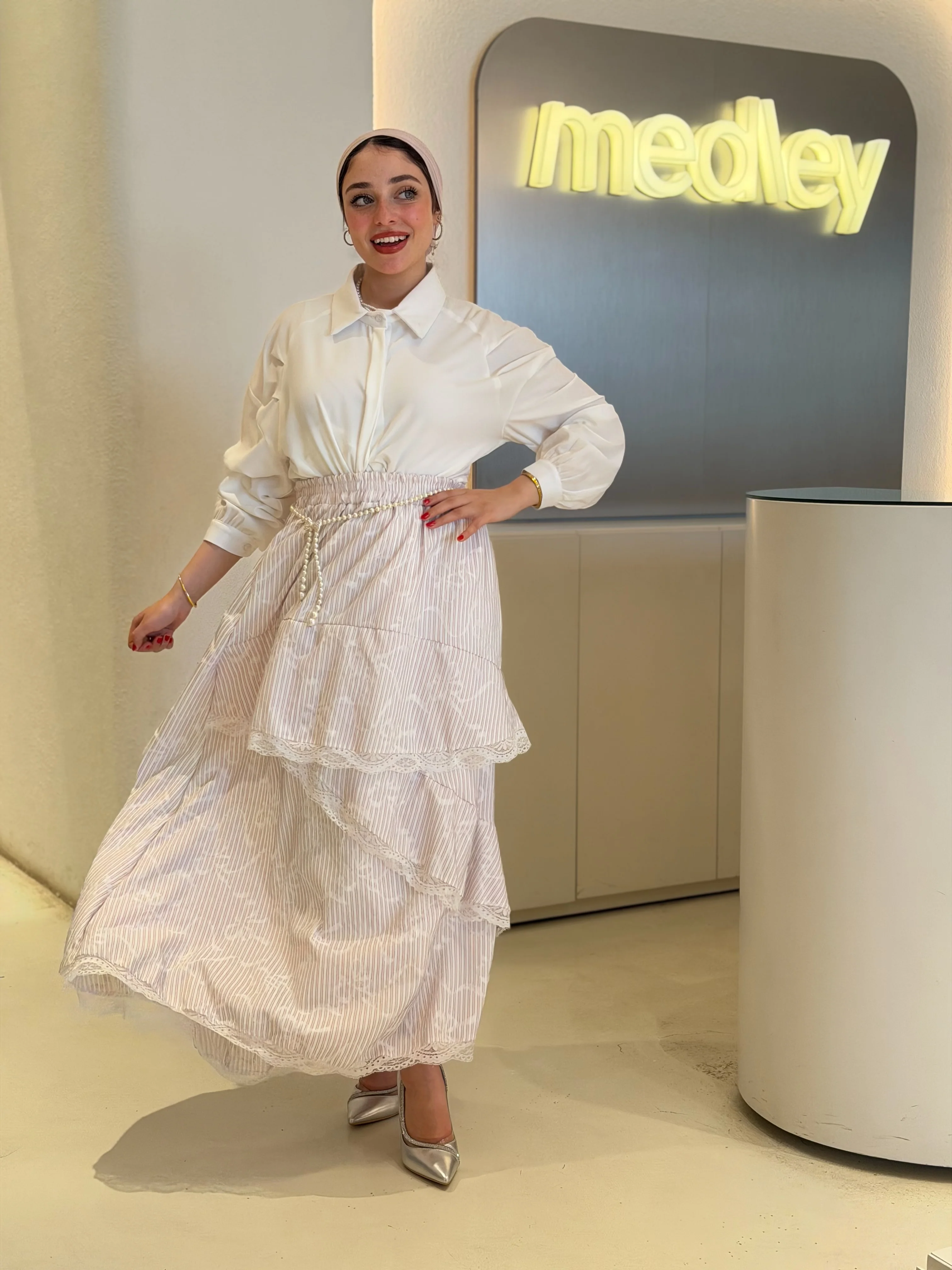 Ribbon Flowy Skirt - Image 3