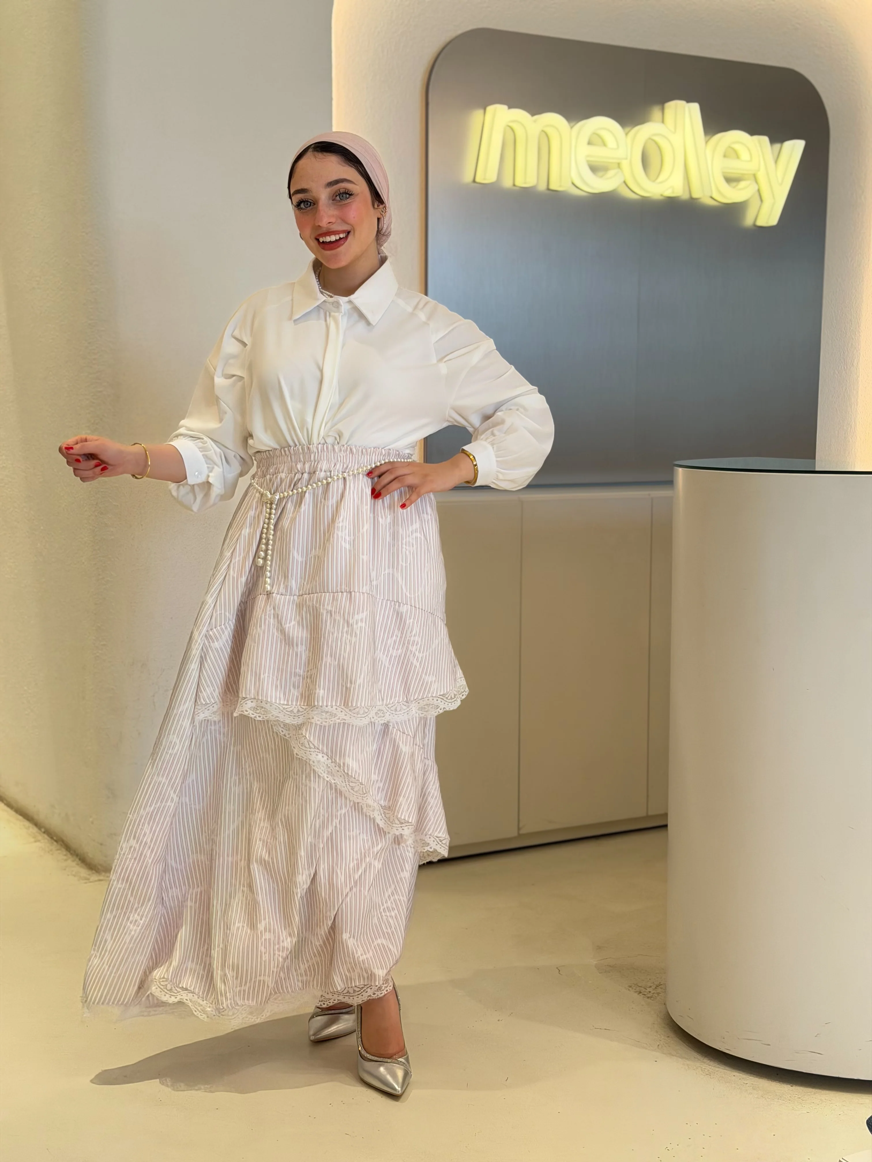 Ribbon Flowy Skirt - Image 4