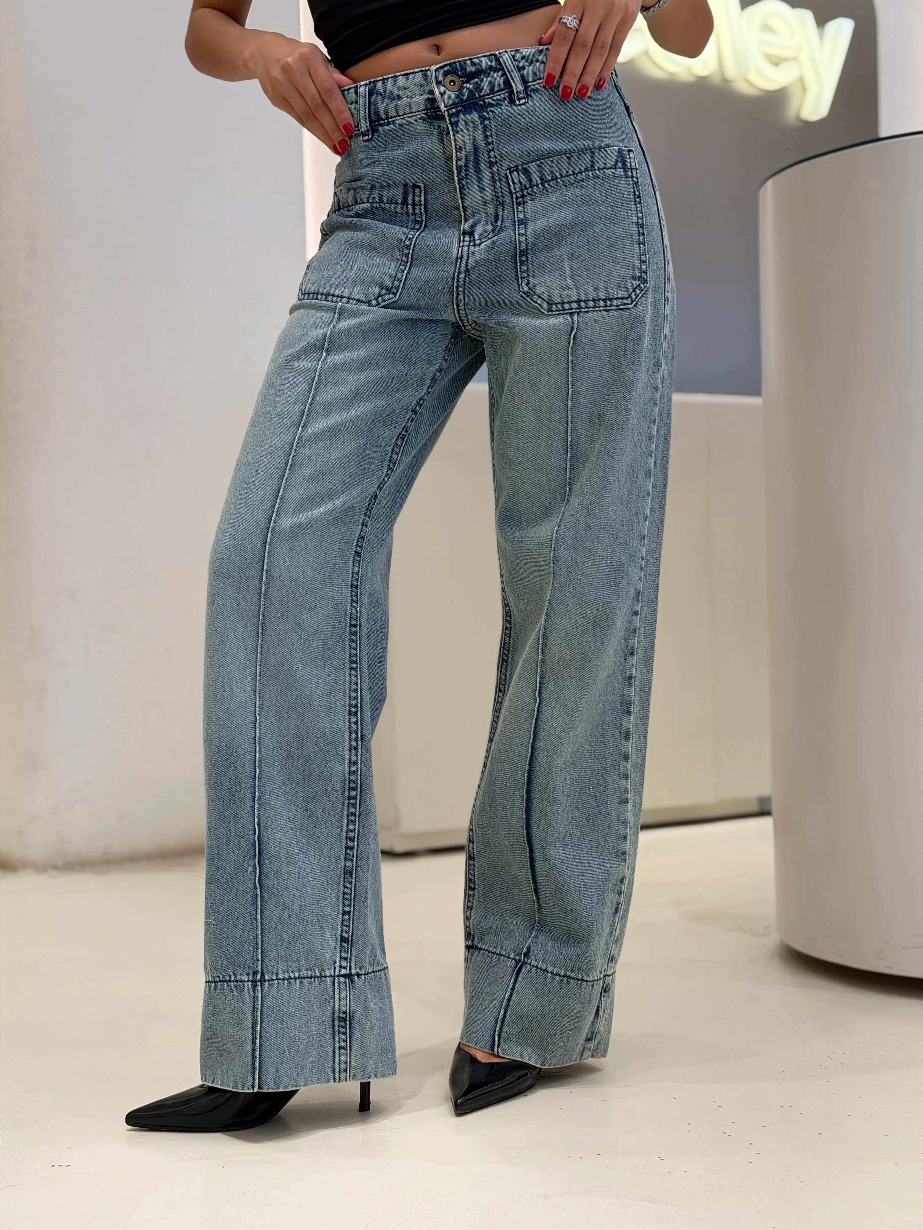 TwoPocket Straight Jeans - Image 3