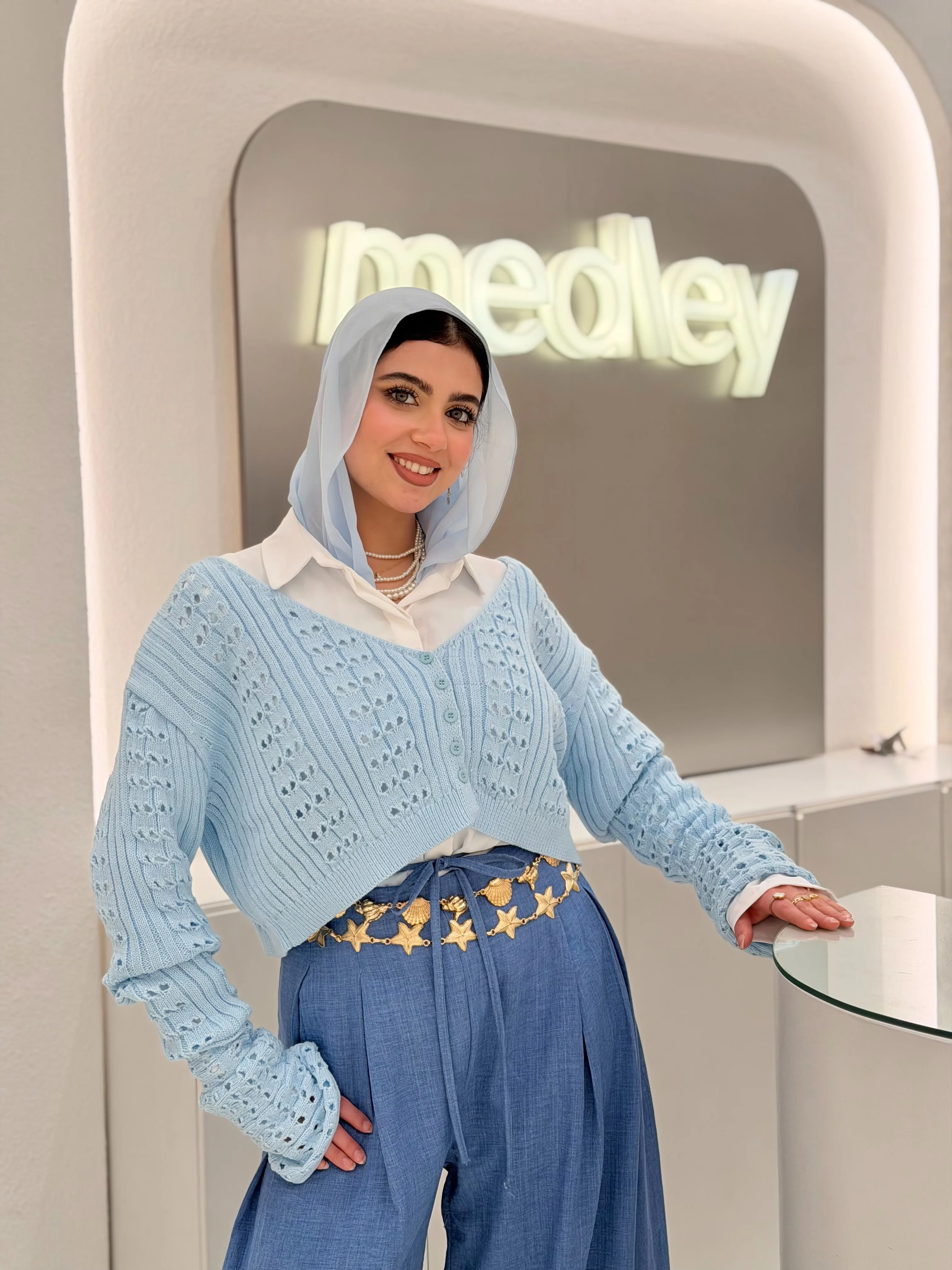 Soft Cardigan ( Bb Blue ) - Image 4