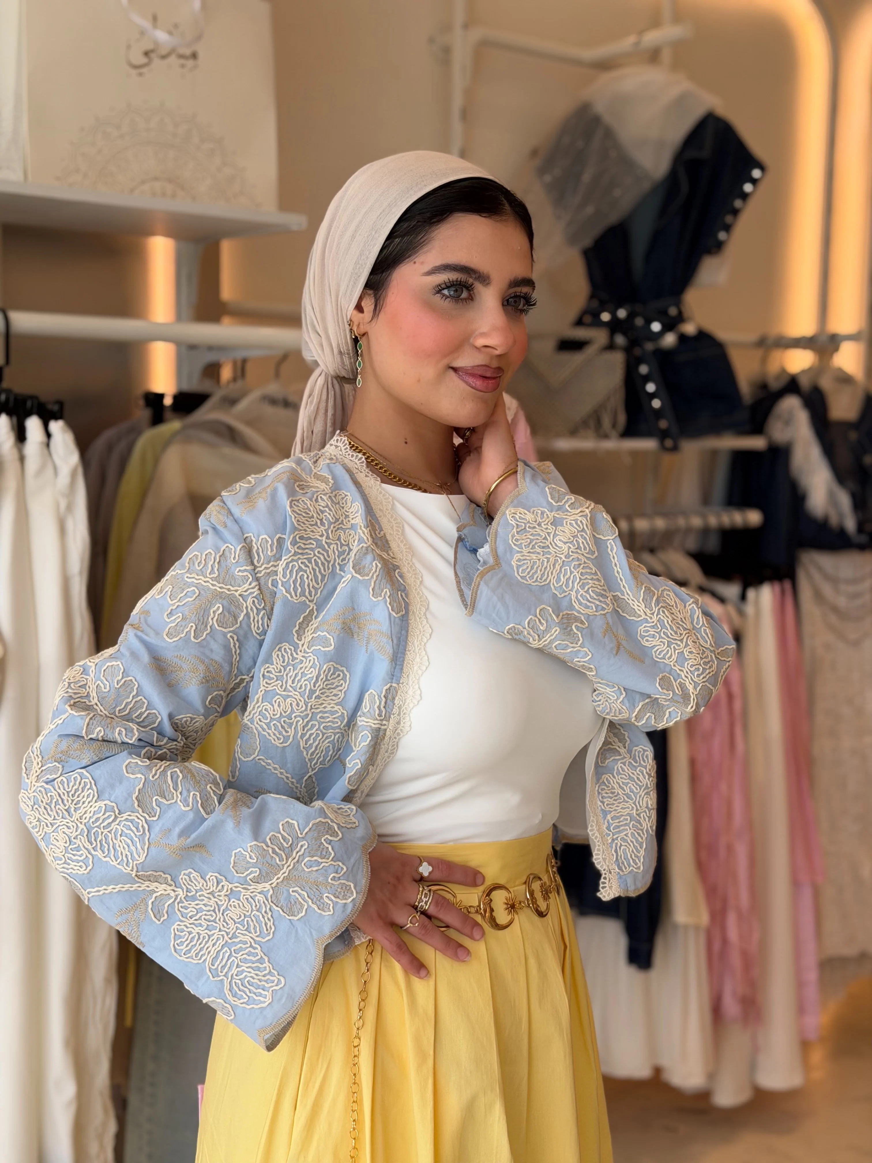 Spring Dream Cardigan (baby blue) - Image 4