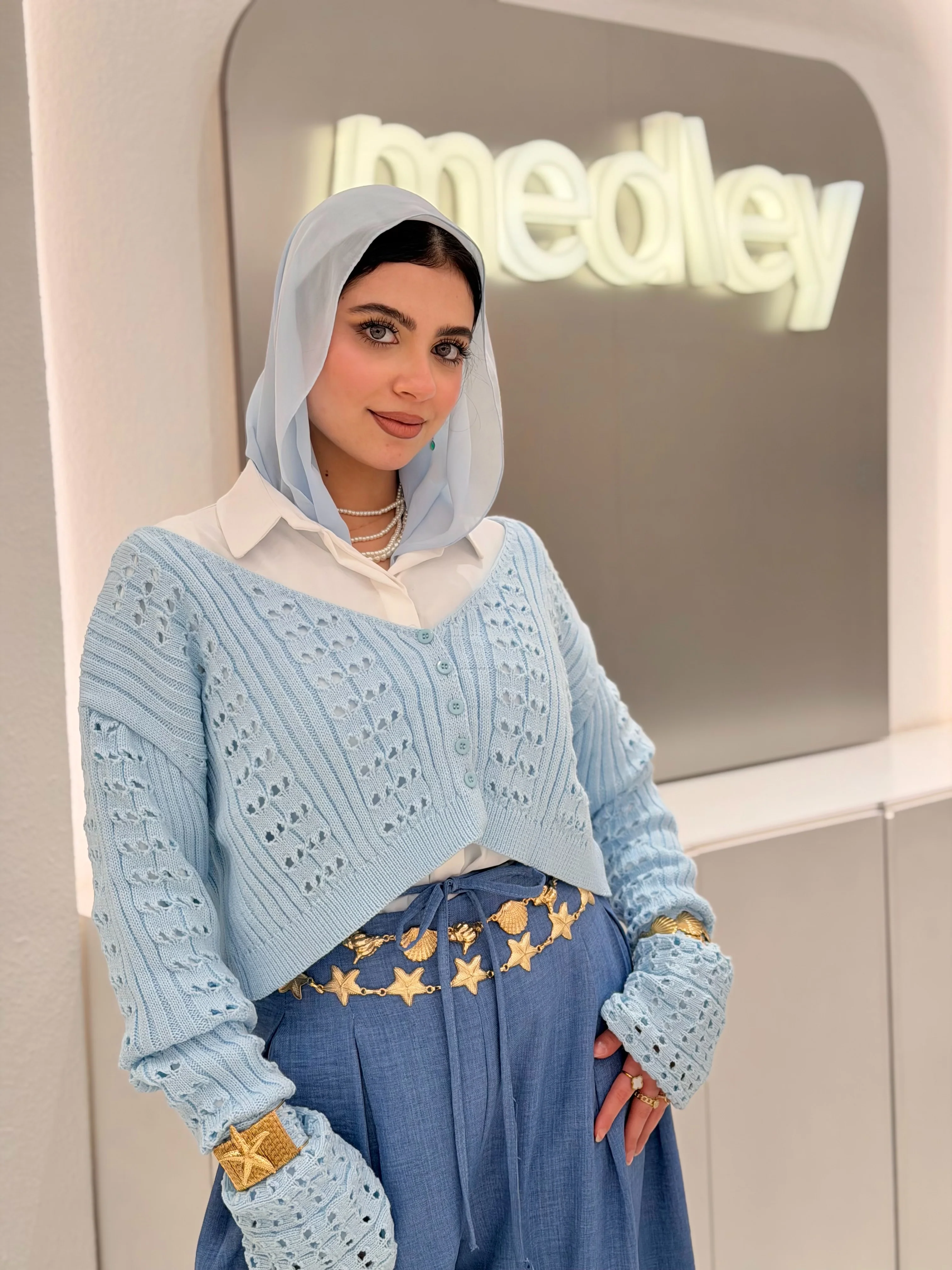 Soft Cardigan ( Bb Blue ) - Image 3
