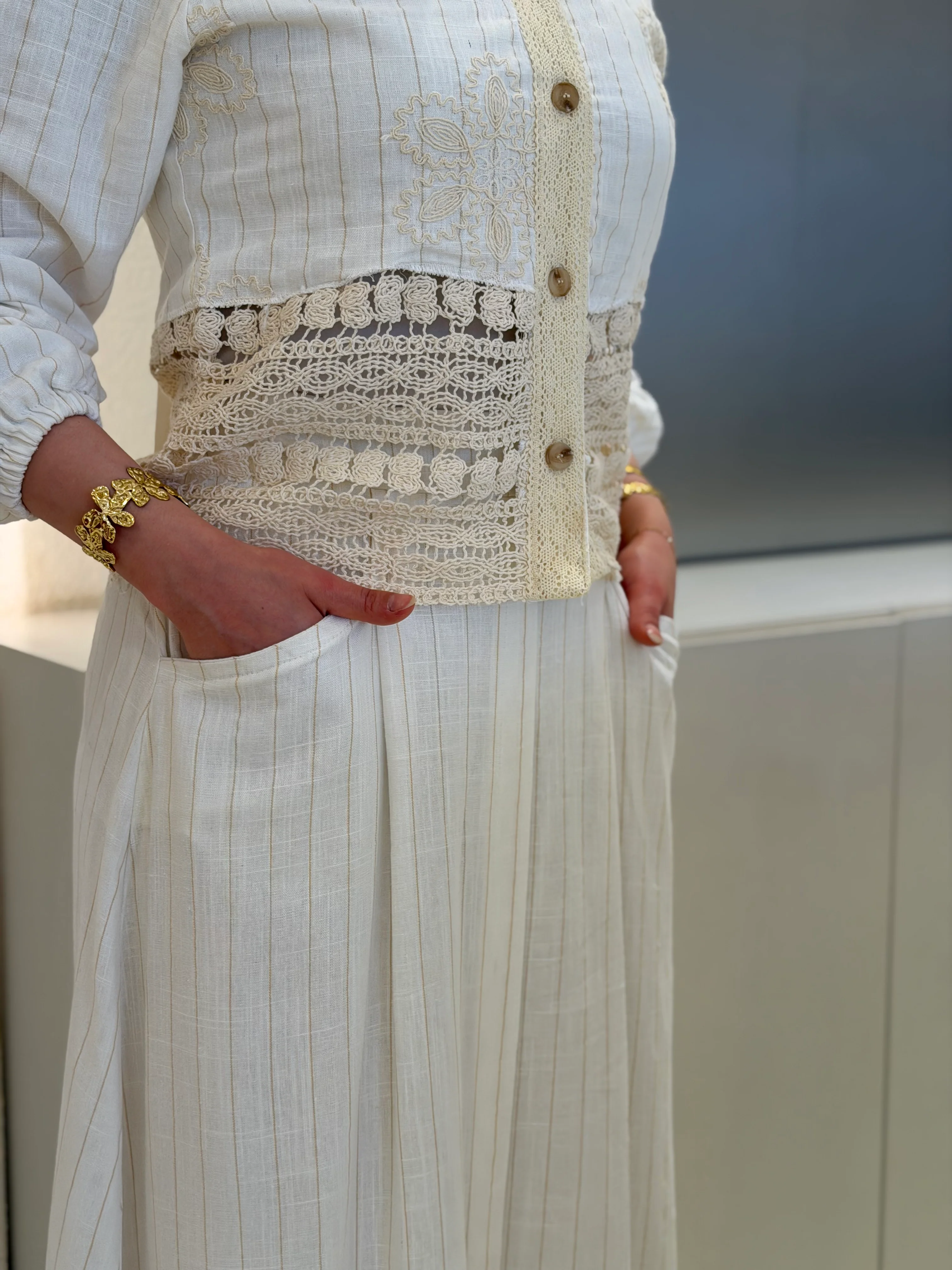 Linen Premium Skirt Set ( Two Pieces) - Image 6