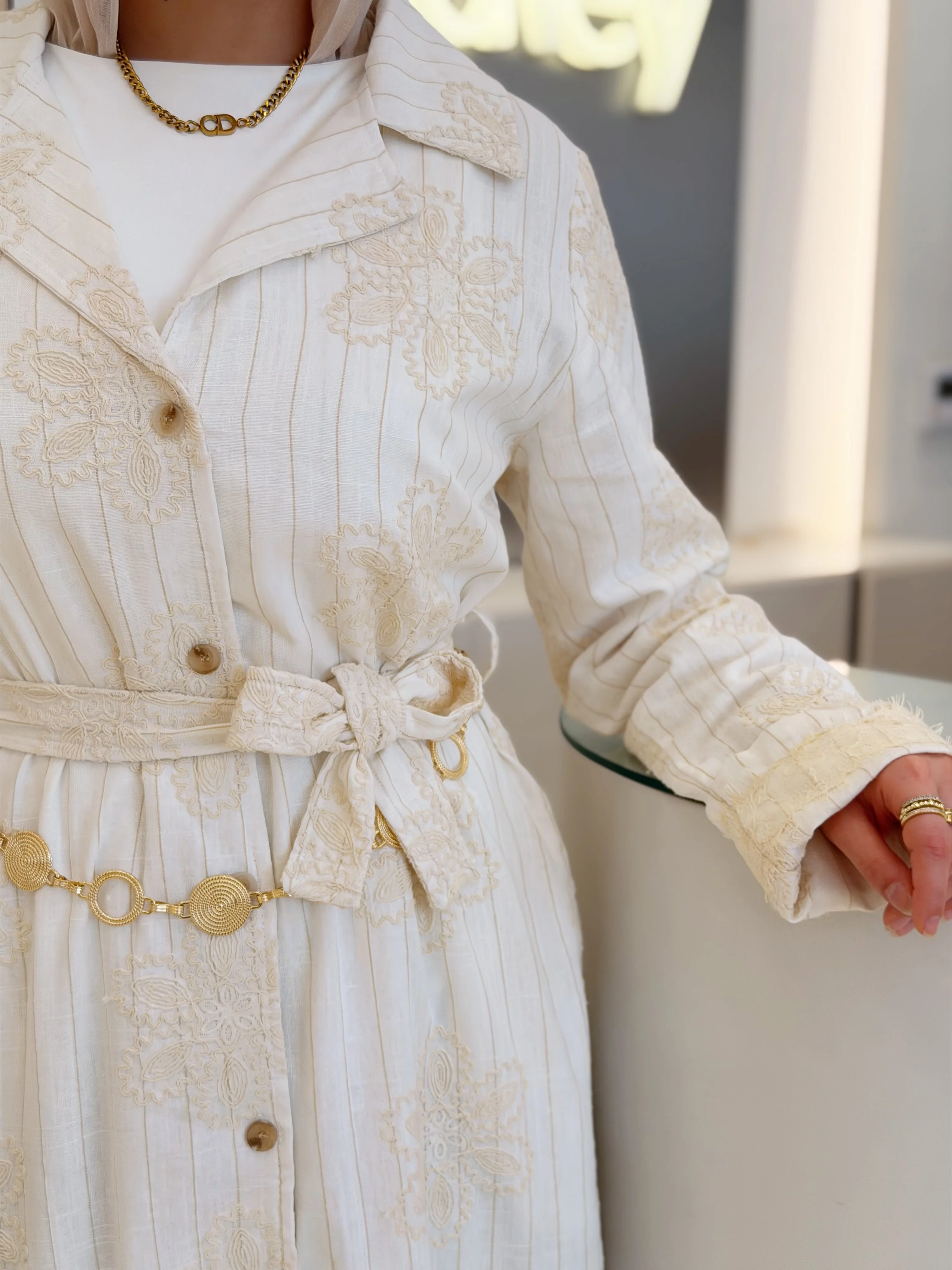 Pure Elegance Dress (WHITE) - Image 2