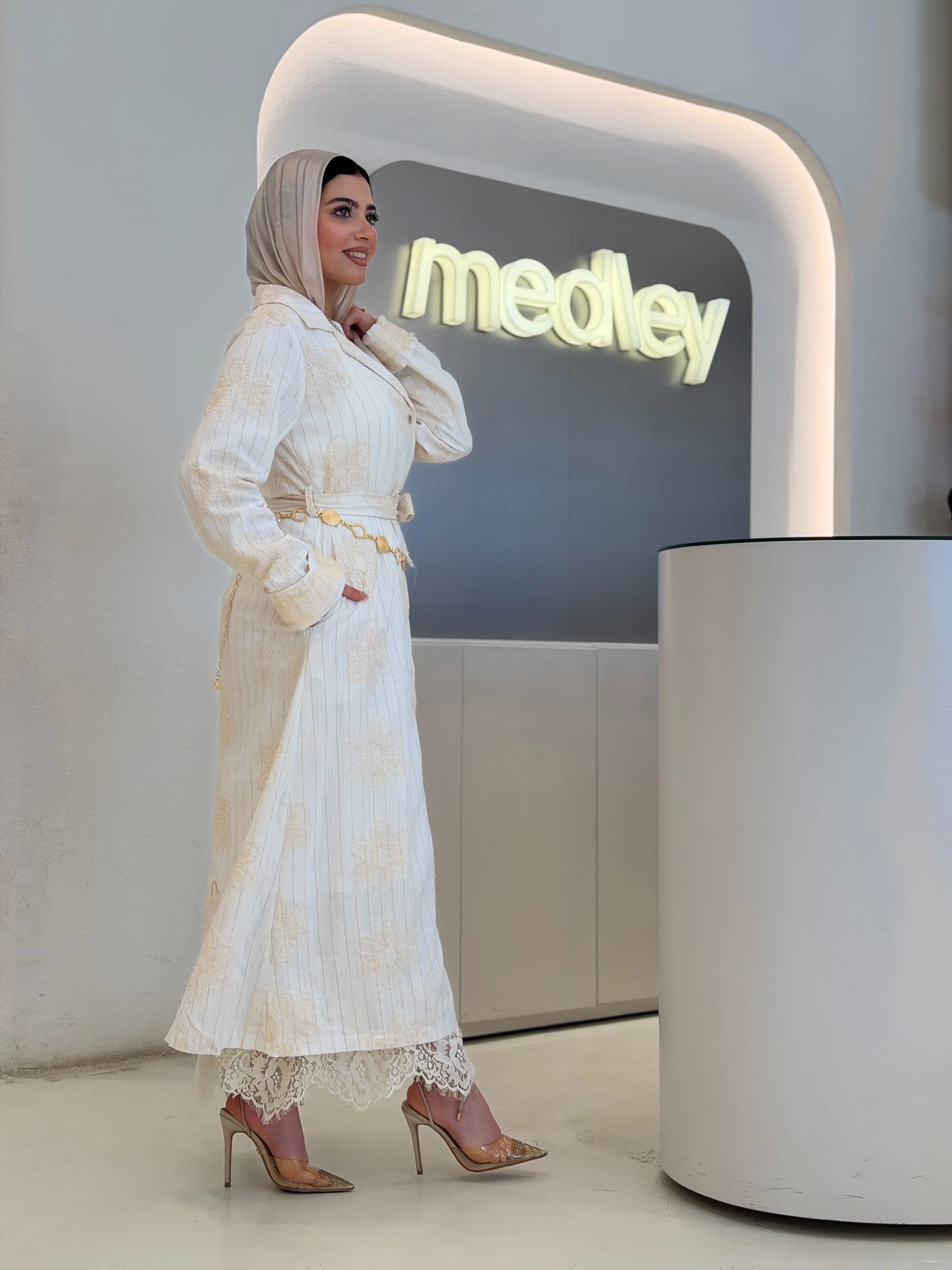 Pure Elegance Dress (WHITE) - Image 4