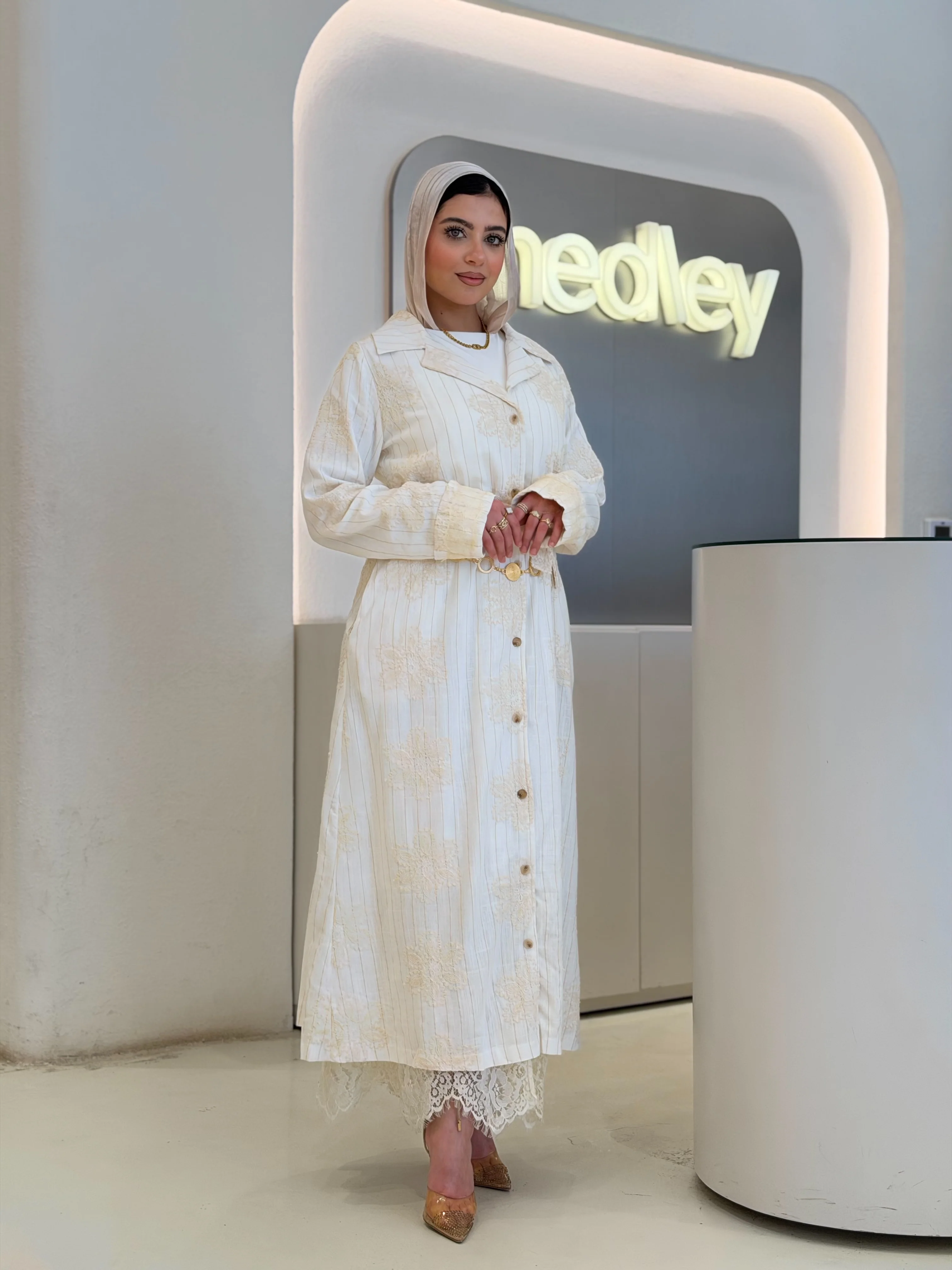 Pure Elegance Dress (WHITE) - Image 5